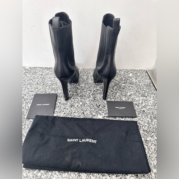 NWT YSL Saint Laurent Hall 105 Chelsea Boots - Black - 6.5 US - No Box - Picture 3 of 7